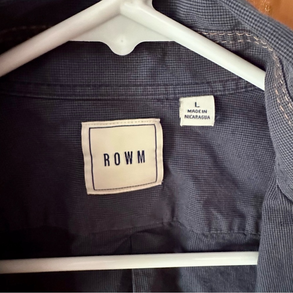 Rowm Blue Button-Up Shirt - Picture 3 of 4